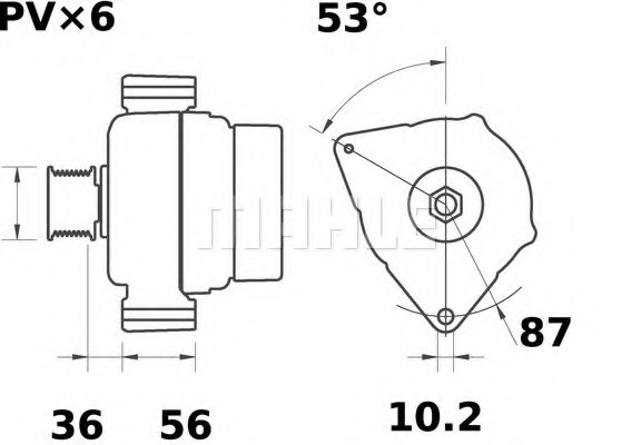 MAHLE ORIGINAL MG 97 Alternator